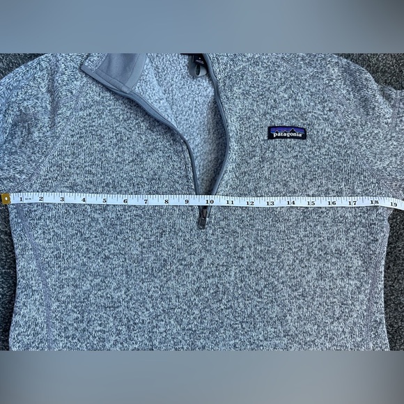 Patagonia~Women’s~Better Sweater~ Quarter Zip Fleece~EUC~Birch White~Sz Small - Picture 2 of 12